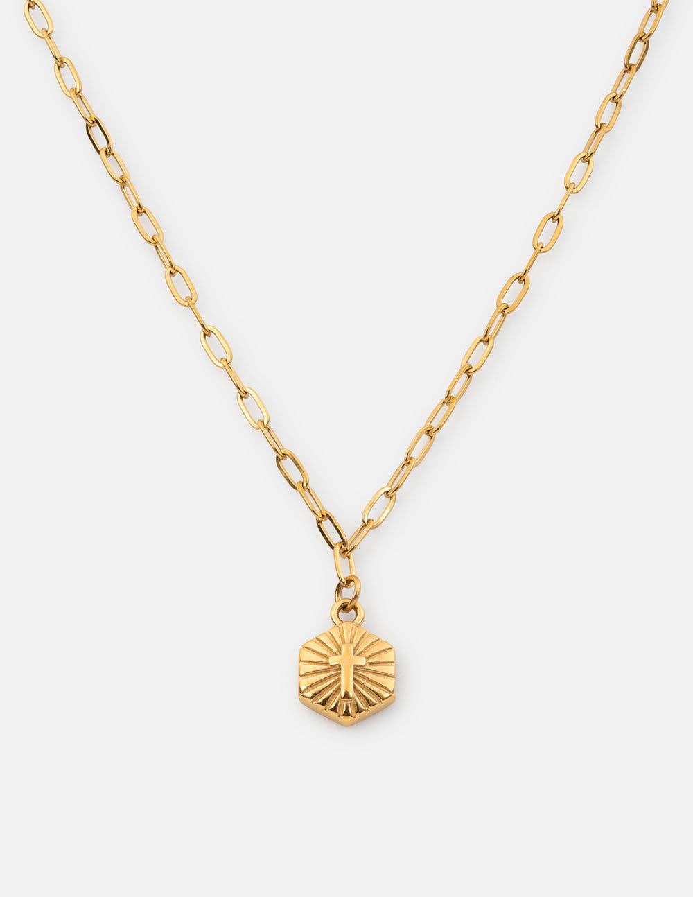 Elevated Faith - Wholesale Halskettinghanger - Stralend Kruis Ketting0