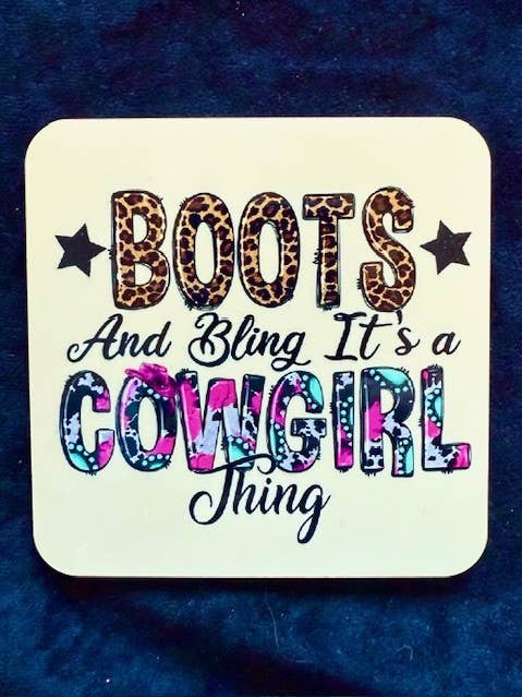 (#241) "NON BEVO MAI CON VOI STRONZI" SOTTOBICCHIERI (CONFEZIONE DA 4) per la vendita all'ingrosso da parte di Jana's Flannels