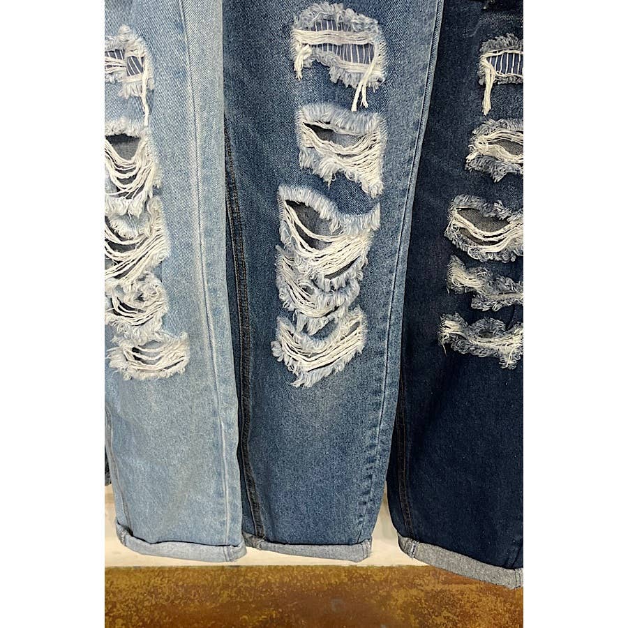 Curve Market - Vendita all'ingrosso Jeans - Donna - JEANS MOM JEANS IN DENIM CON RISVOLTO ELASTICIZZATO PLUS SIZE2