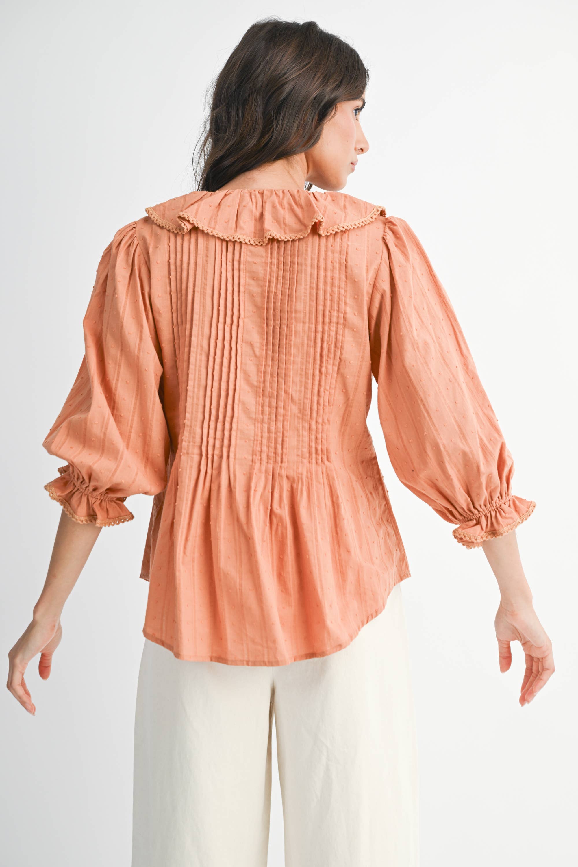 Camellia - Wholesale Blouse - Women's - FLOWING RUFFLED BLOUSE12