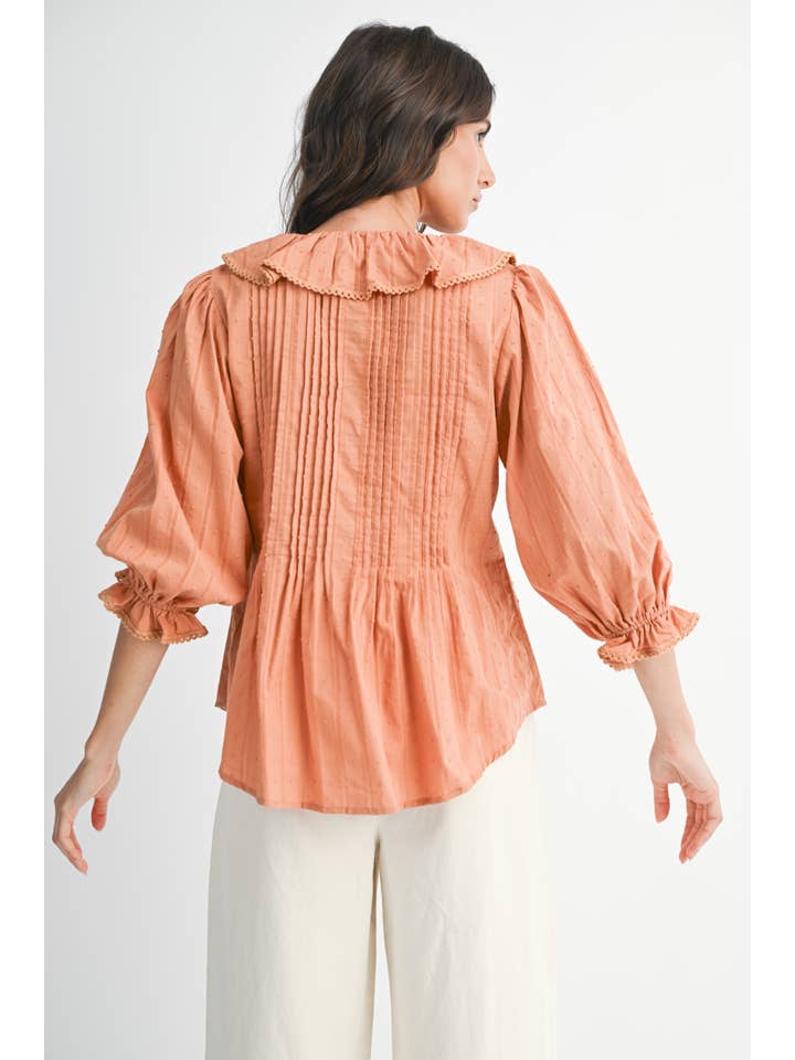 Camellia - Wholesale Blouse - Women's - FLOWING RUFFLED BLOUSE12