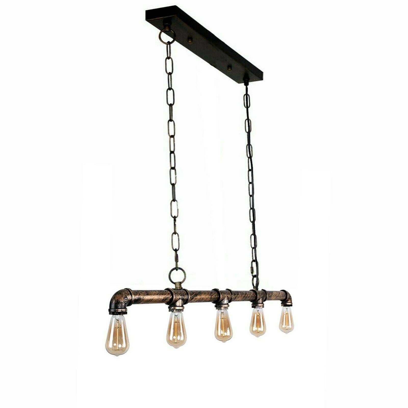 Ledsone - Vendita all'ingrosso Lampadario/lampada a sospensione - Luci da soffitto steampunk a tubi d'acqua industriali vintage ~236810