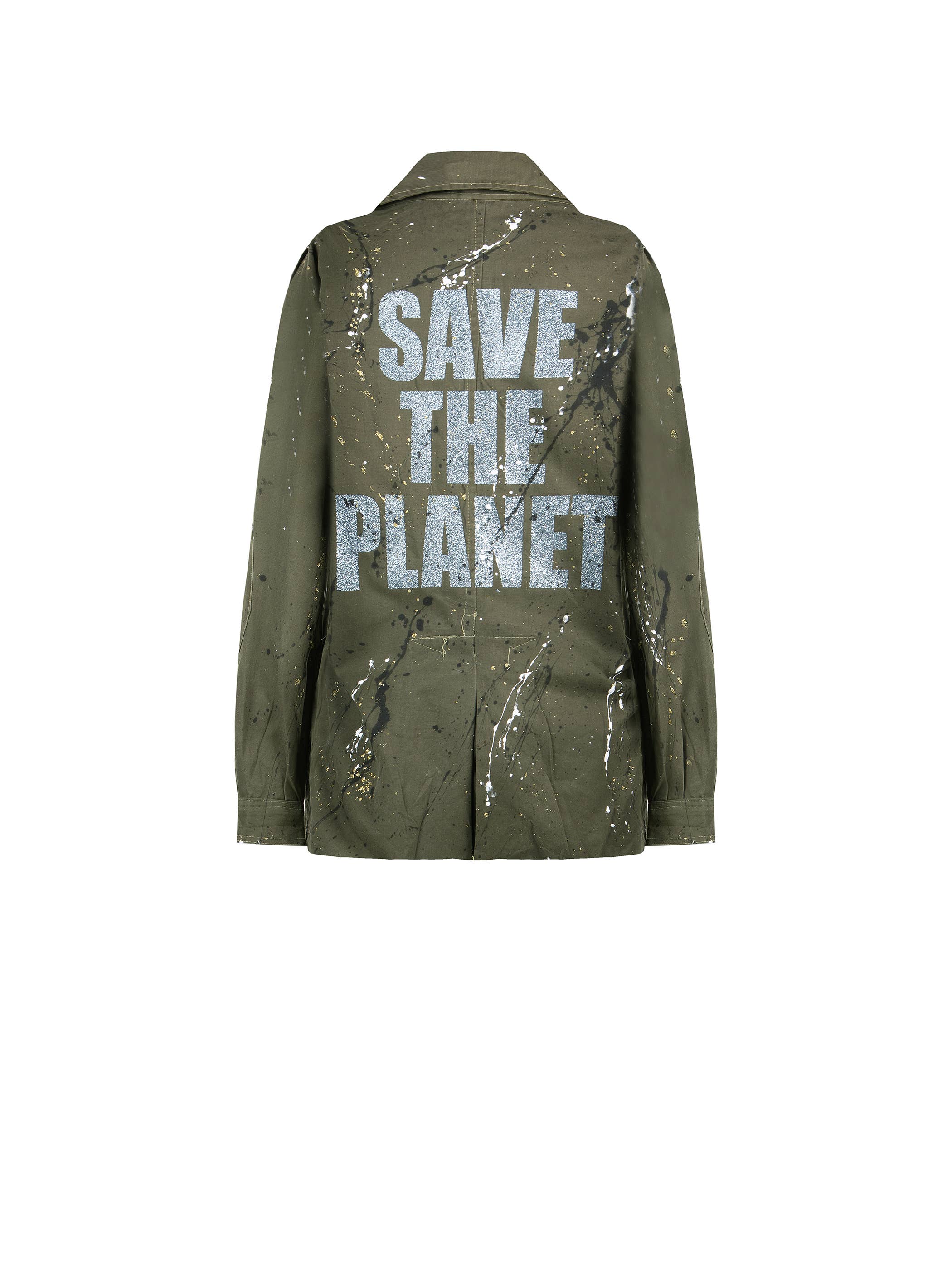 apiedinudinelparco - Wholesale Jacket - Women's - UP-CYCLED MILITARY JACKET GLITTER PATCH STREET ART LUX STYLE18