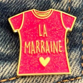 Pin's la marraine pour la vente par Madame la mouette