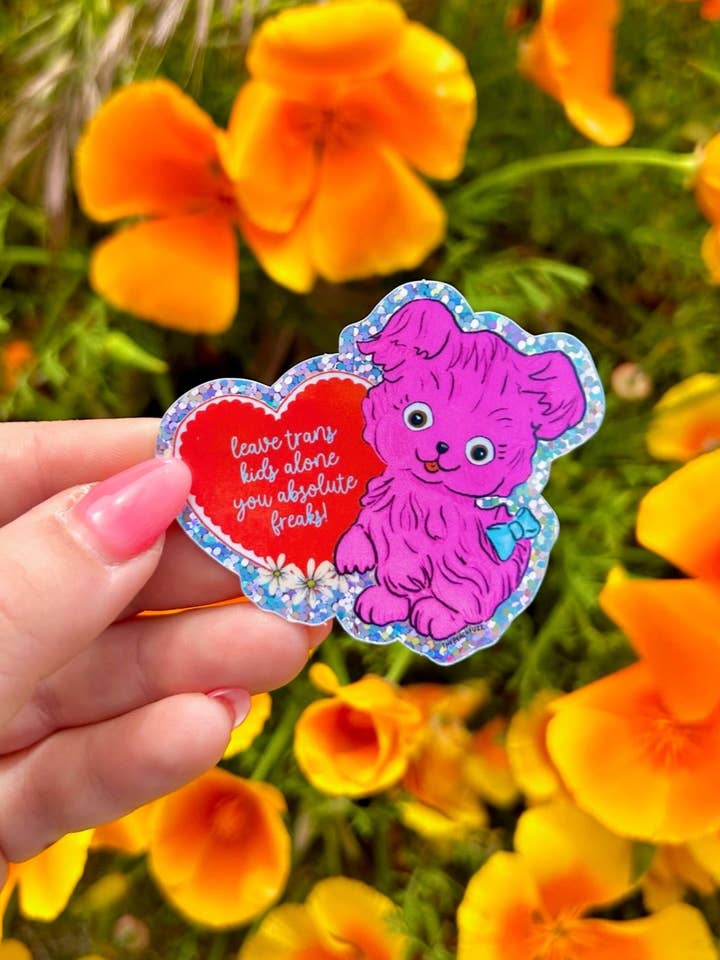 Leave Trans Kids Alone Sticker for wholesale by The Peach Fuzz