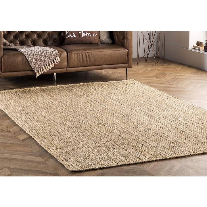 home mart goods - Wholesale Area Rug - Natural Beige Hand Woven Farmhouse Jute Natural Area Rug