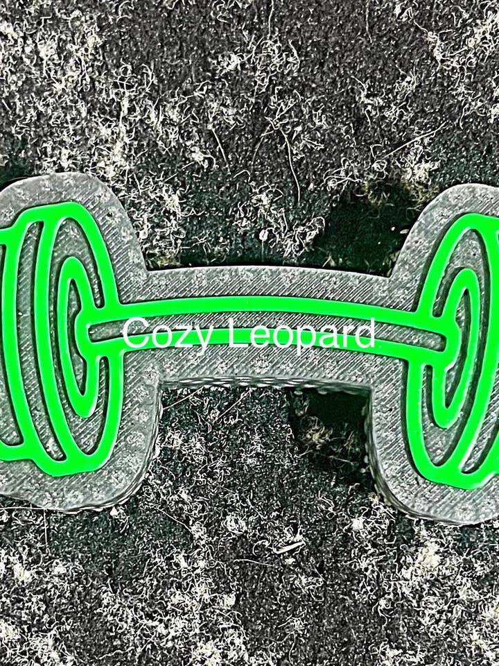 Barbell Car Freshie for wholesale by Cozy Leopard Boutique