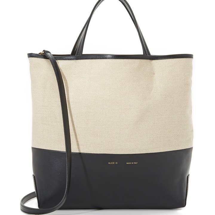 Canvas Natural - Leather Black for wholesale by Alice•D Milano