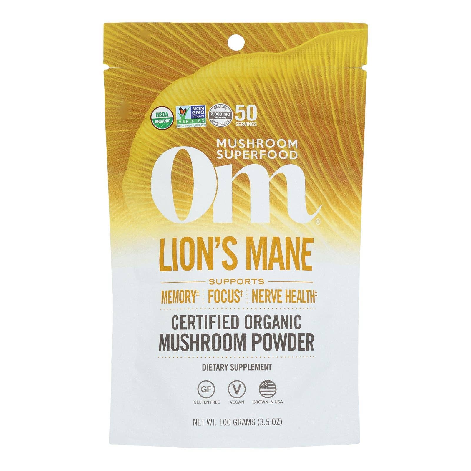 Everyday Supply Co - Wholesale Protein/Superfood Powder - Om Organic Mushroom Powder  - 1 Each - 3.5 Oz0