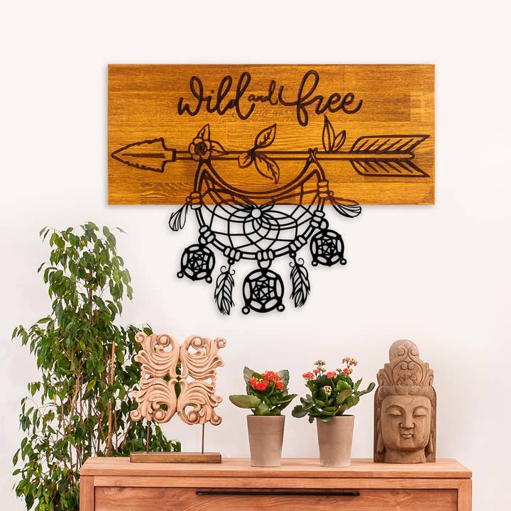 MA-441 Holz Metall Wandmalerei für den Großhandel von STUDIO BYLAMP