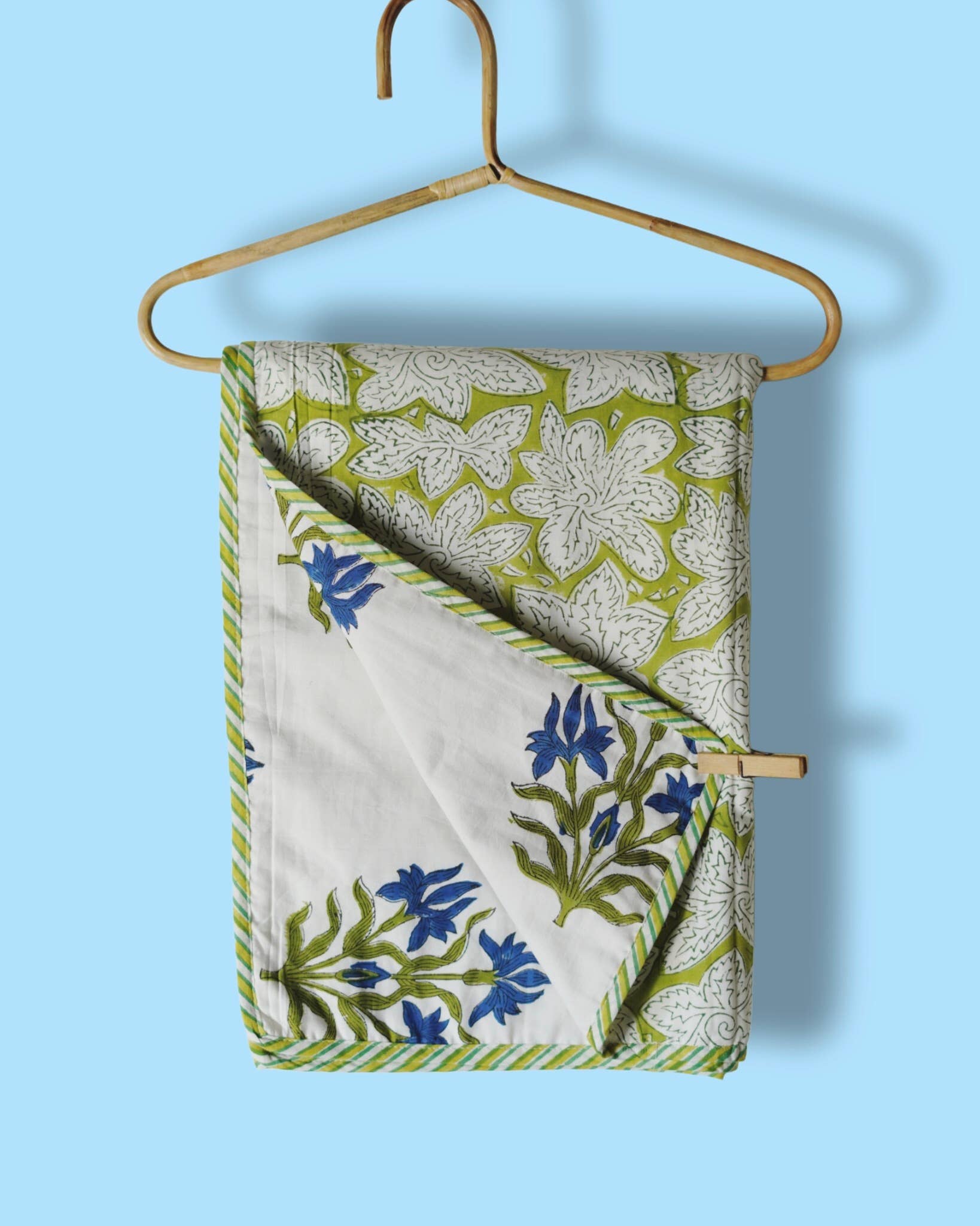 Annahmol - Wholesale Quilt - Kids & Baby - Wood Block Print Reversible Cotton Baby Blanket24