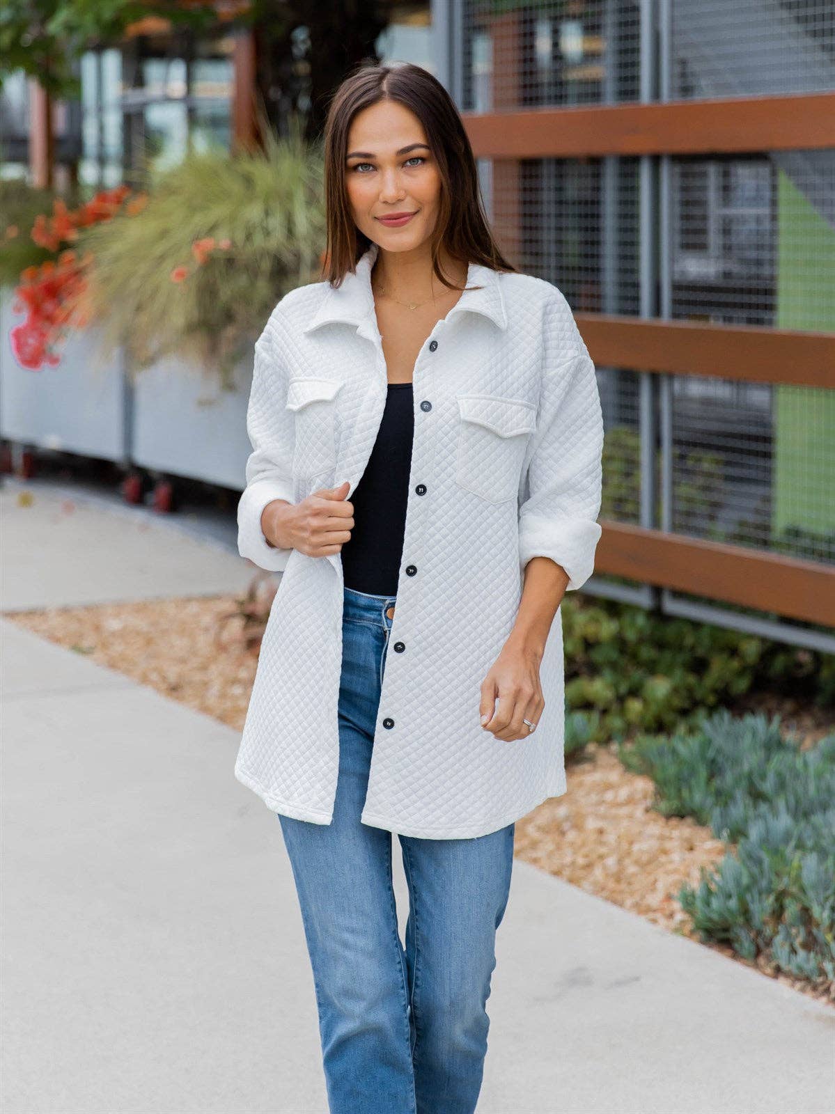 Tickled Teal - Wholesale Shirt Jacket/Shacket - Women's - Quilted Shacket7