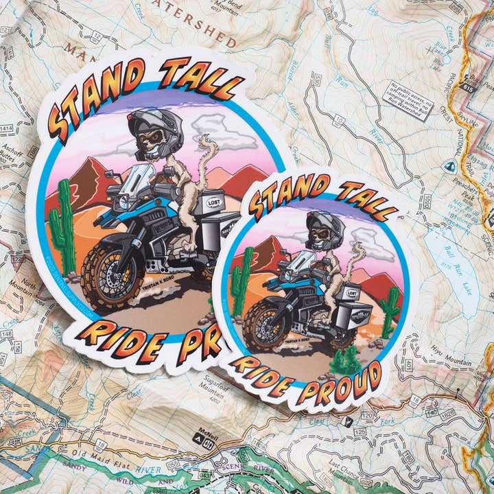 Sentinel Supply - Wholesale Sticker - Meerkat Moto Desert Art Stickers for ADV Motorcycles8