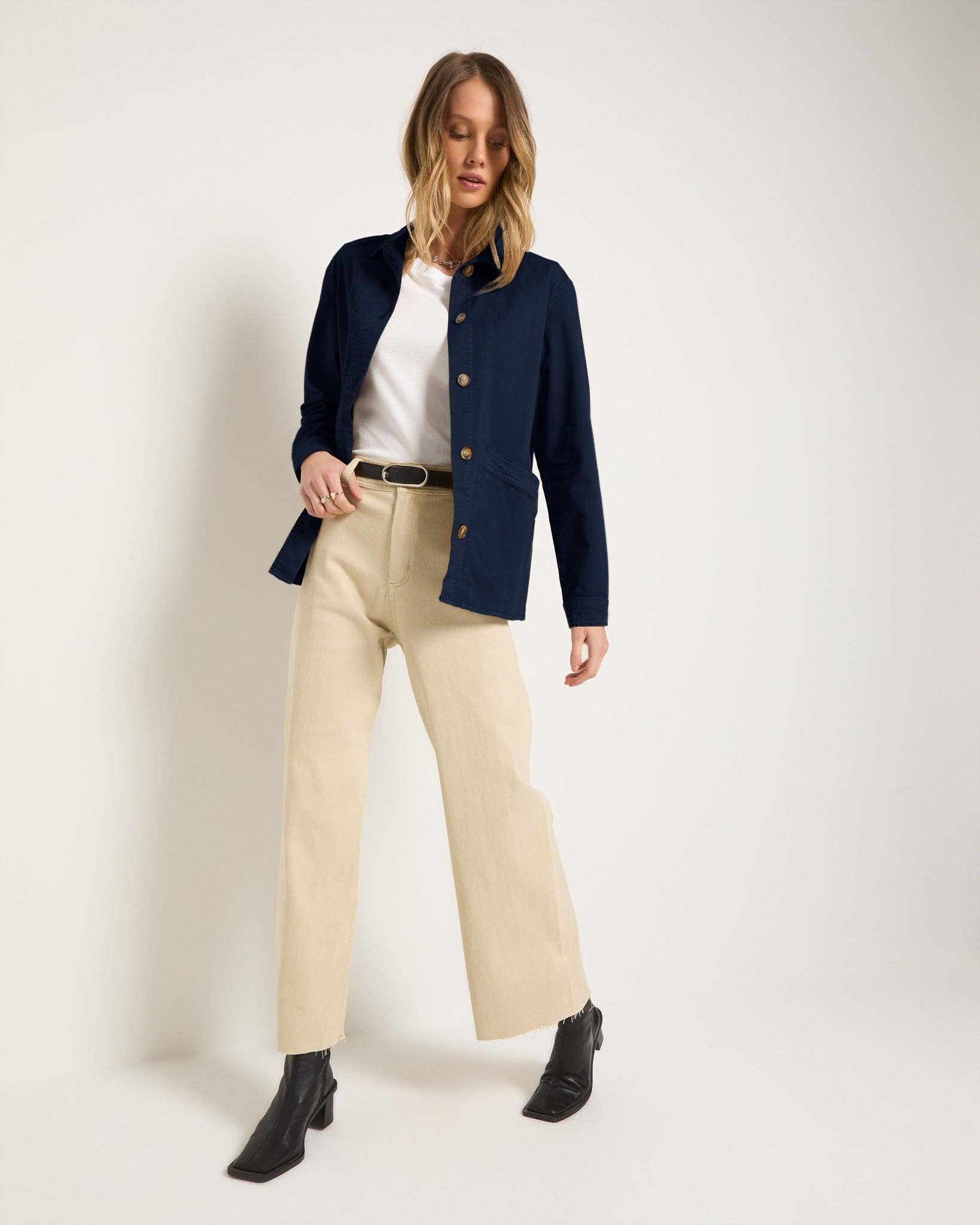 Seventy Eight and Sunny (SEAS) - Wholesale Jacket - Women's - Pierside Twill Chore Jacket4