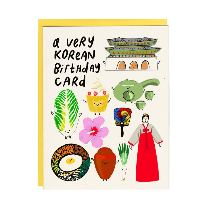 A Very Korean Birthday Card for wholesale by I Must Draw