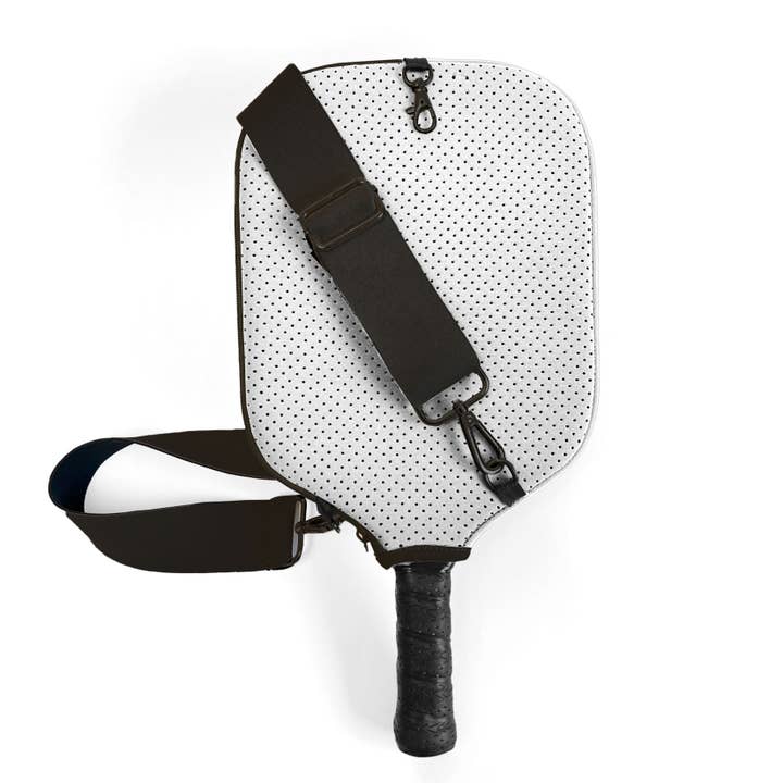 Posh Pickler Pickleball - Wholesale Sporting Accessories - Pickleball Paddle Cover w/ Shoulder Strap, storage & clip