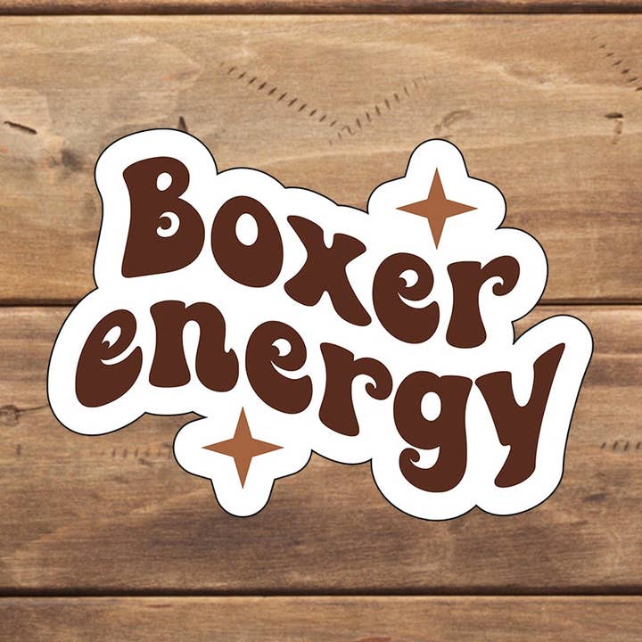Boxer energi klistermærke, Vinyl klistermærke, laptop klistermærke, tablet klistermærke for engroshandel hos C3DAR Design