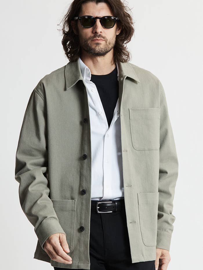 Brushed Bull Denim Chore Coat for wholesale by JACHS NY