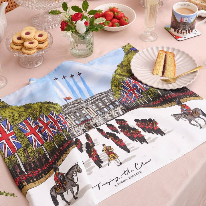 Trooping the Colour Tea Towel for wholesale by Victoria Eggs