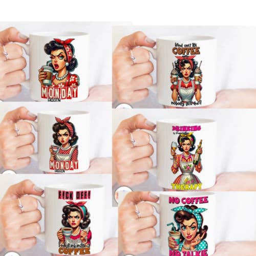 Sarcastic Coffee Mug Sublimation, Retro-Funny Novelty Gift MUG for wholesale by SubliMasterUK