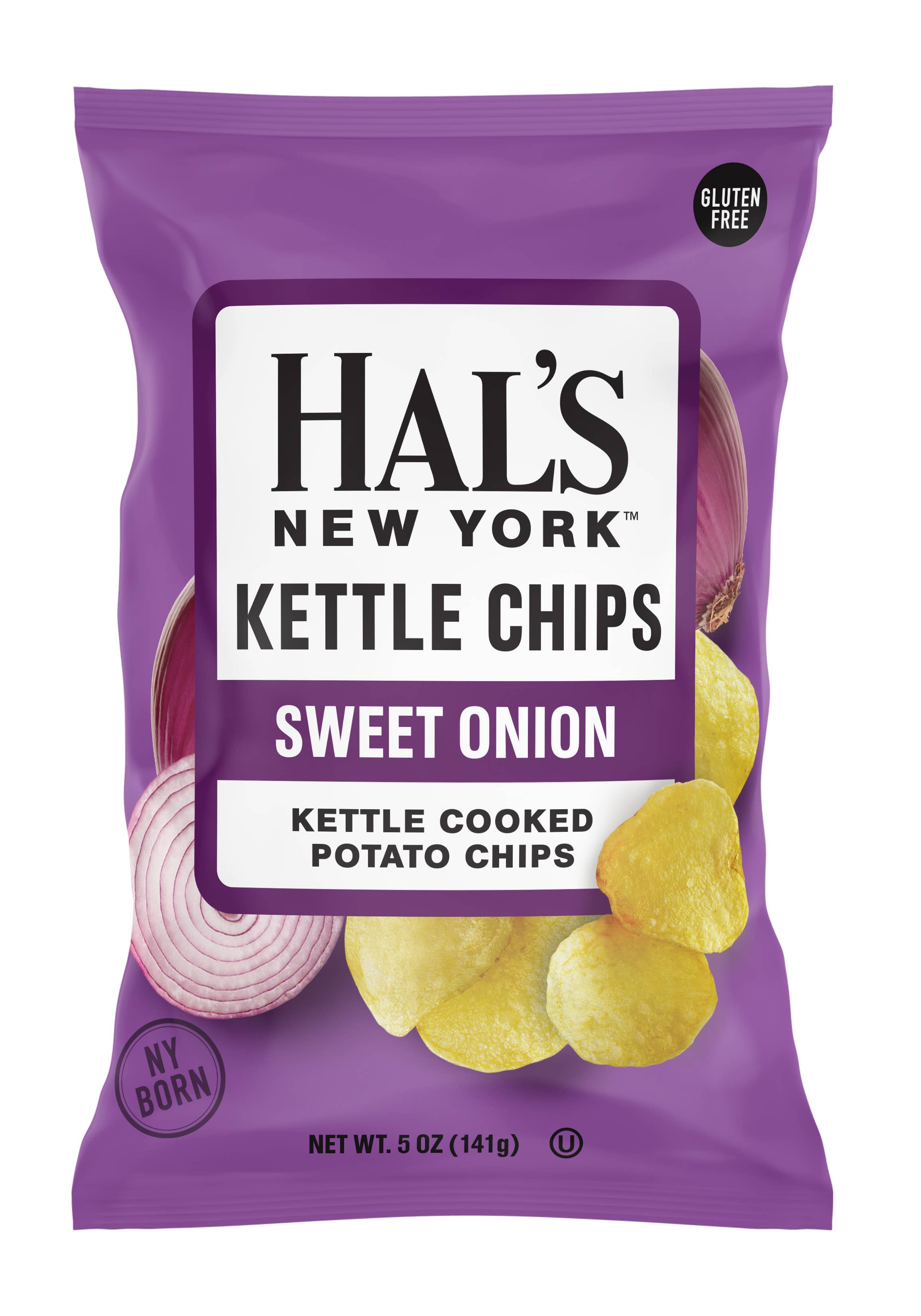 Oasis Snacks - Vendita all'ingrosso Patatine - Patatine Fritte Kettle Cooked di New York di Hal, 142g7