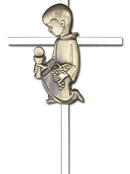 Communion Boy Wall Cross for wholesale by Tony’s Jewelry