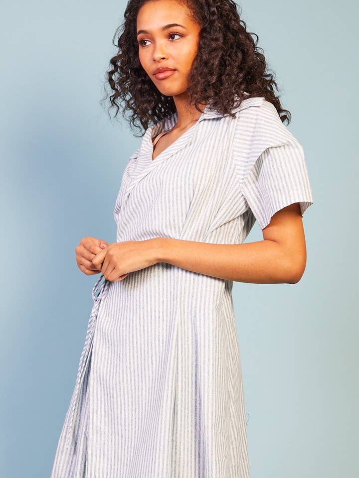 Vestido Meliore às Riscas por atacado de Baloot Clothing