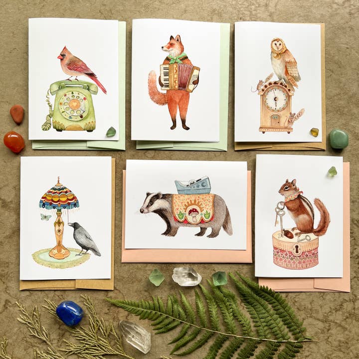 Woodland Home - Small Card Pack for wholesale by Polanshek of the Hills