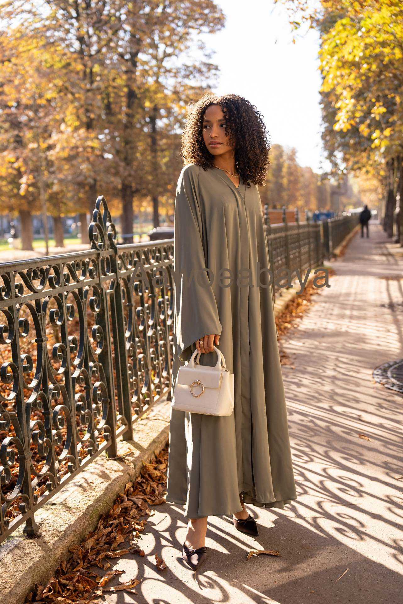 Aawoe Abaya - Wholesale Hijab - Women's - Modern Kimono With Long Sleeves - 2407-DRESS11