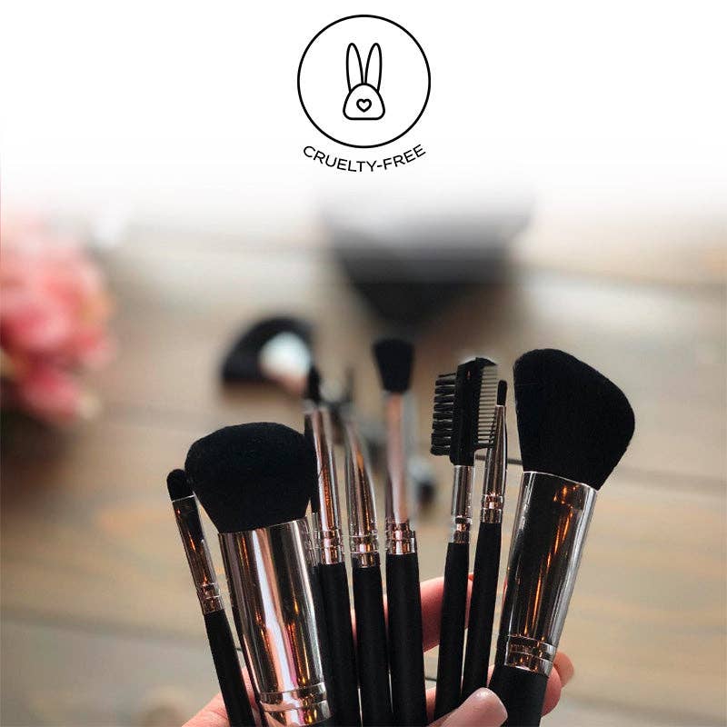 Pure Cosmetics - Wholesale Makeup Brush Set - 10-Piece Professional Quilted Brush Set5