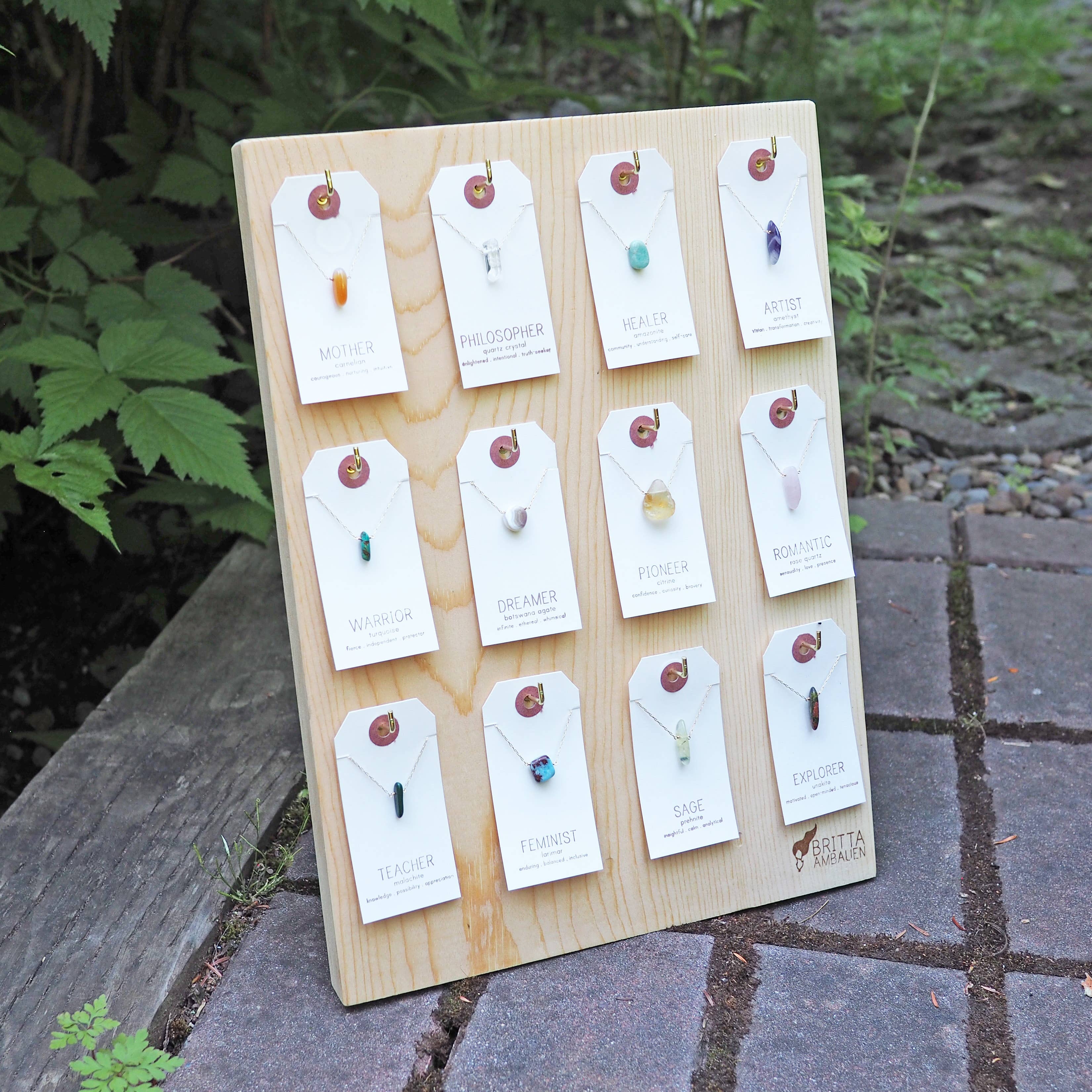 Britta Ambauen Jewelry – Engroshandel Halskæde med vedhæng – Arketype halskæde - Vælg din ædelsten15