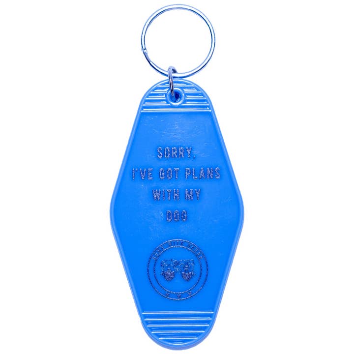 Blue I've Got Plans Motel Keychain for wholesale by Home With Hound