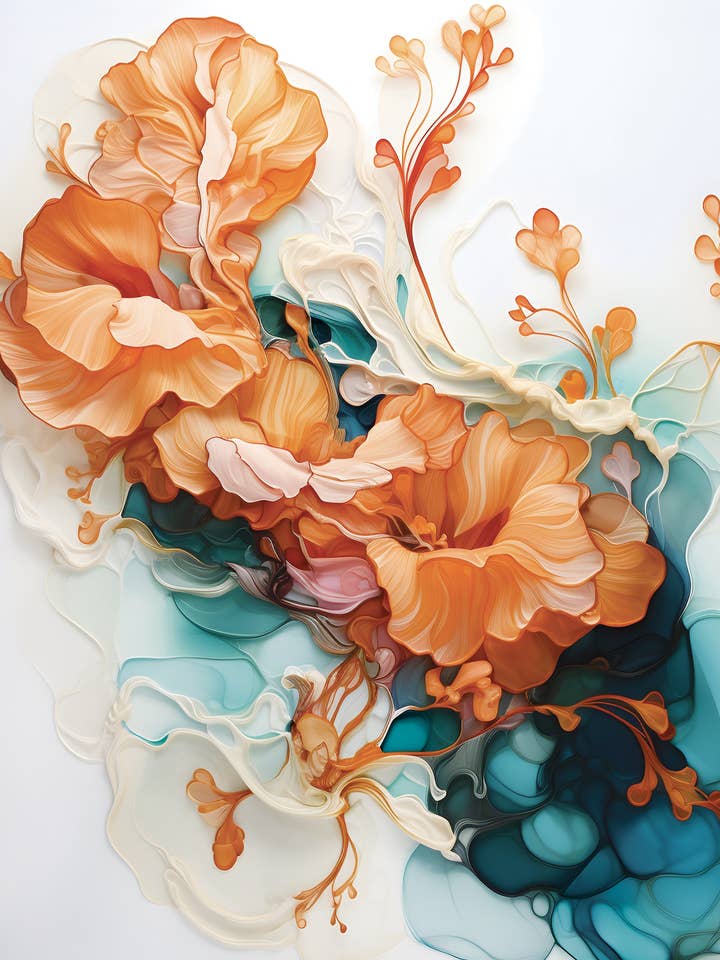 Koral Floral 3 for engroshandel hos Little Ox Designs