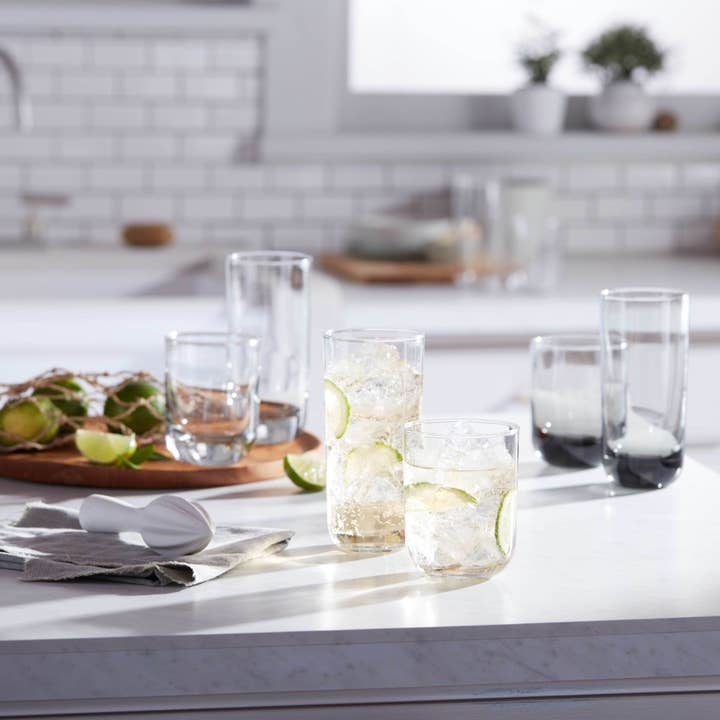 Libbey - Wholesale Cocktail/Liquor Glass - Libbey Polaris 16-Piece Tumbler and Rocks Glass Set, Axis