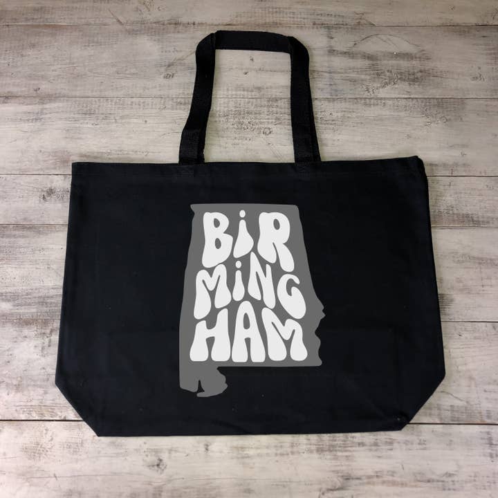 Herbruikbare draagtas van zwaar katoenen canvas van Birmingham Alabama State voor wholesale door by BellaBlue