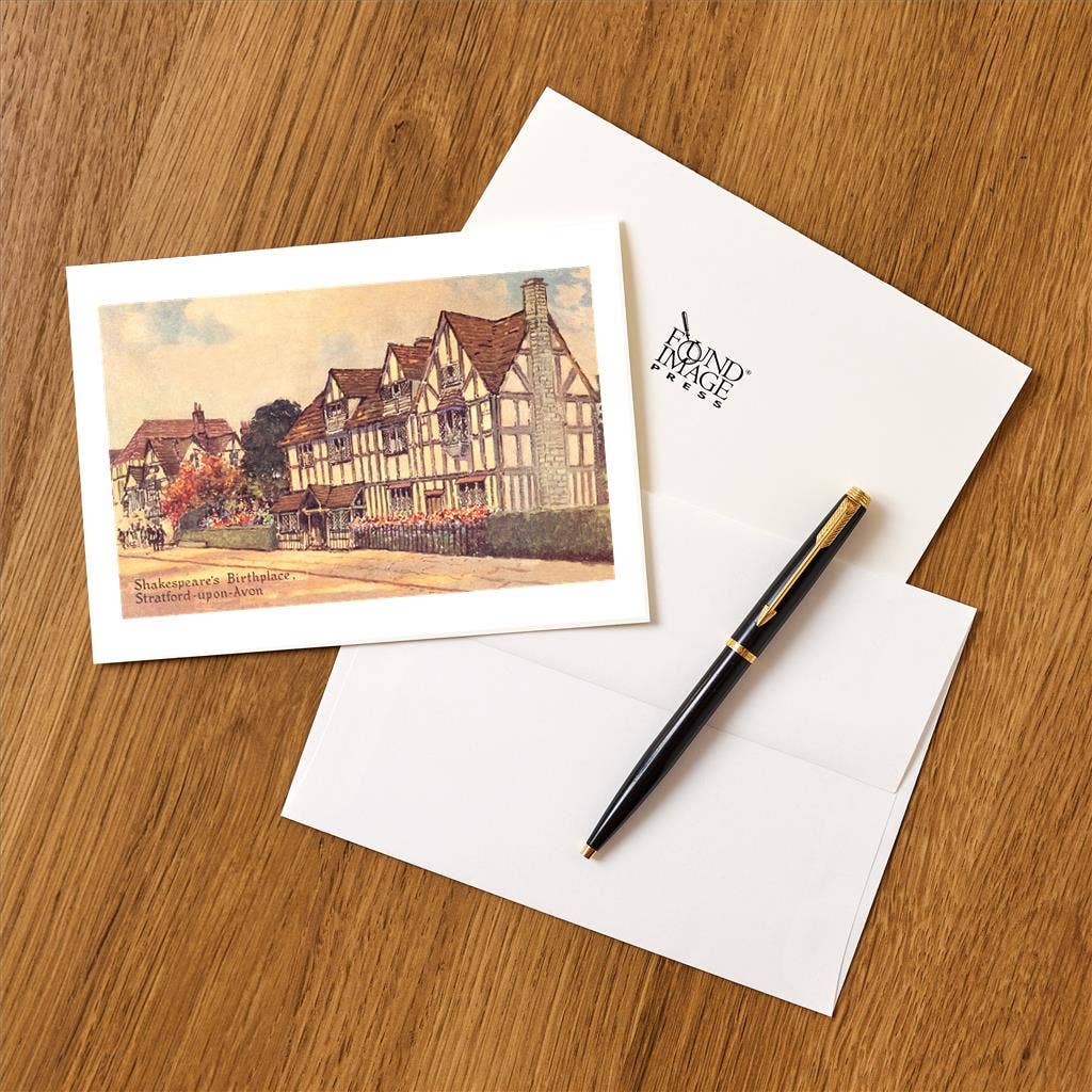 Found Image Press - Wholesale Stationery/Notecard Set - Greeting Card EN-318 Shakespeare's Birthplace1