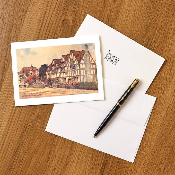 Found Image Press - Wholesale Stationery/Notecard Set - Greeting Card EN-318 Shakespeare's Birthplace1