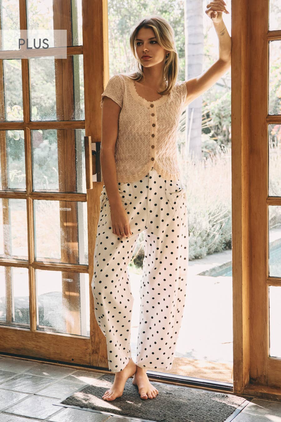 Oddi - Wholesale Pants - Women's - Plus High-rise Printed Denim Pants3