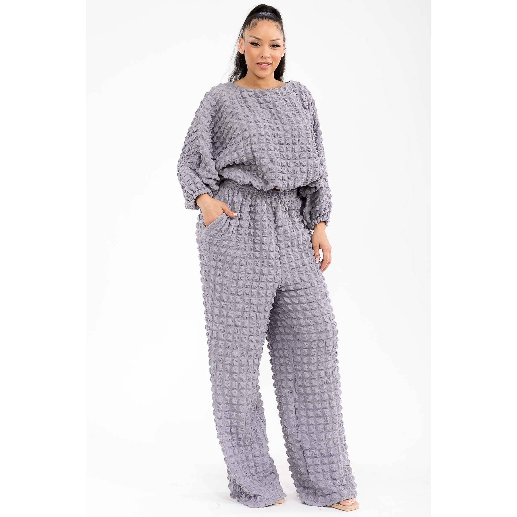 DORCAS - Vente Ensemble haut et pantalon (PAS d'intérieur) - Femme - Ensemble Deux Pièces Bubble7