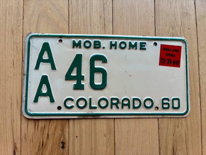 Plaque d'immatriculation de maison mobile du Colorado 1960 et autres tendances Résultats pour mobile en vente B2B. Retours gratuits et paiement à 60 jours sur Faire sur Faire.