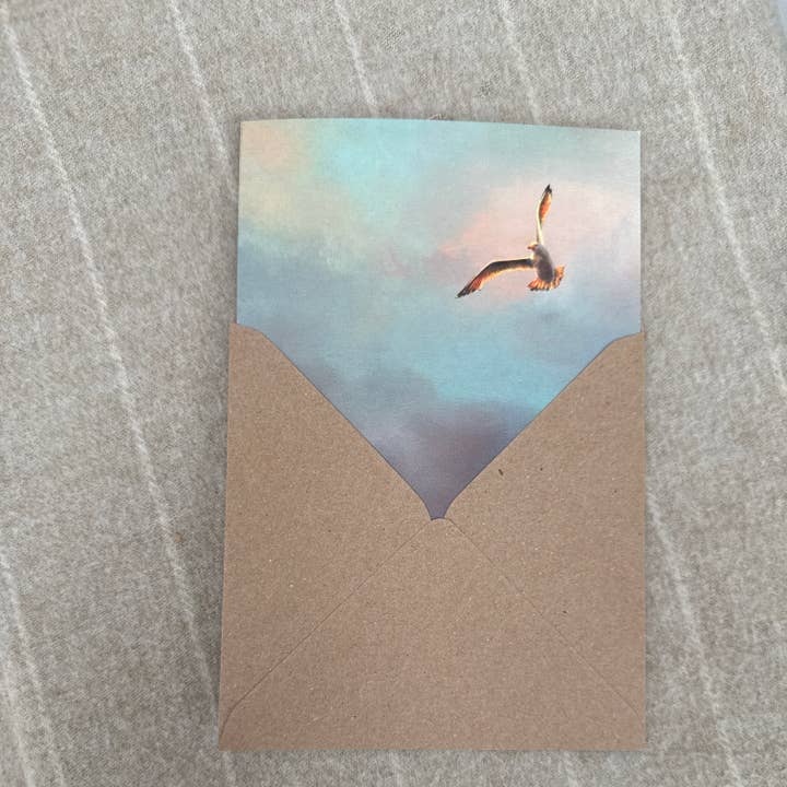 Portrait of Clouds - Wholesale Everyday Greeting Card - Seagull Greetings Card "Prevail" - Luxury Textured Cardstock4
