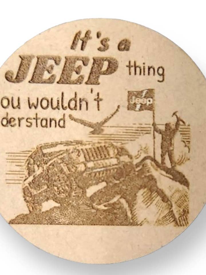 C'est un aimant Jeep Thing pour la vente par Kristi's Keepsakes