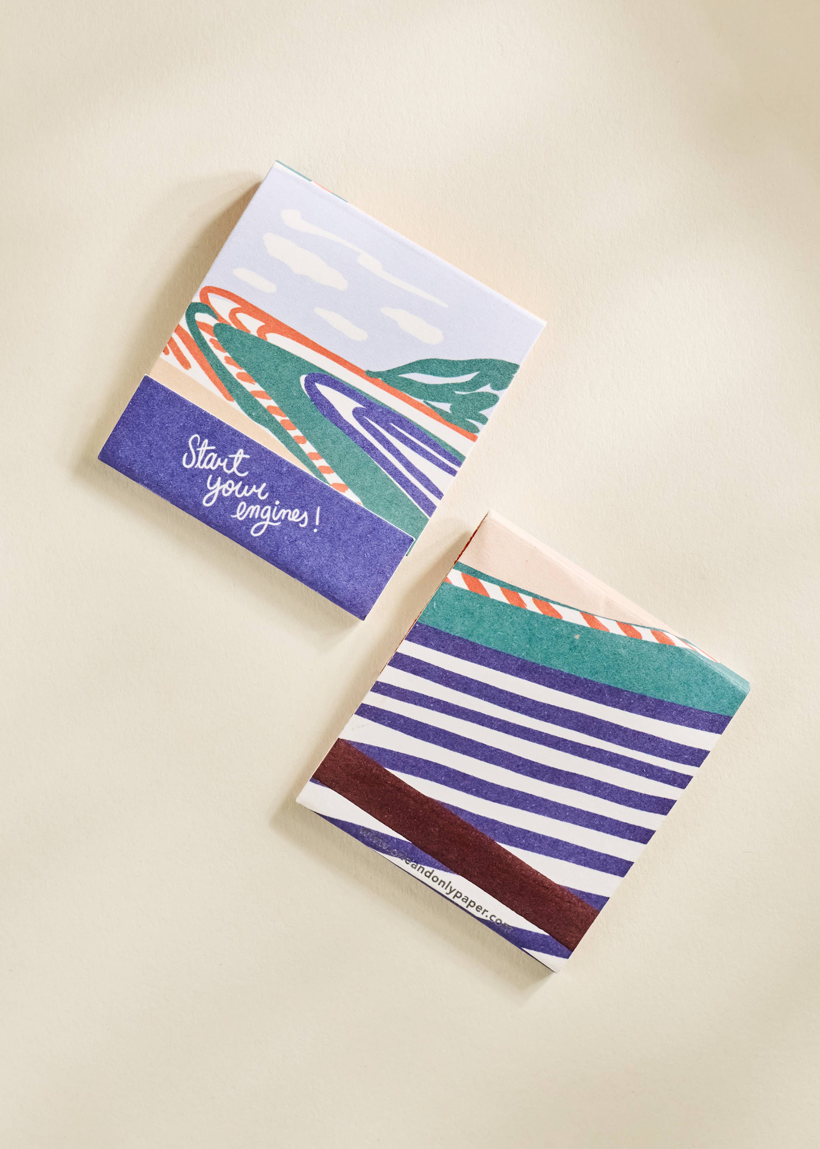 One & Only Paper - Wholesale Matches - Race Car Printed Matchbook2