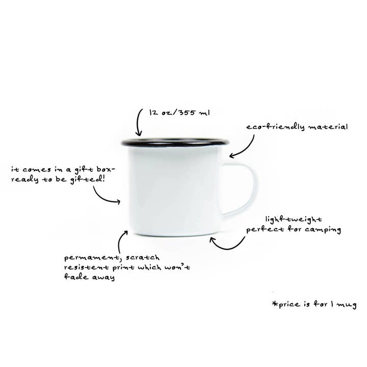 Mountain Mornings - Vente Tasse à café - Tasse de camping ours et montagnes2