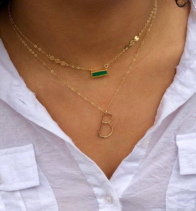 Bonnie Boardman Jewelry - Wholesale Pendant/Charm Necklace - Hand Forged Initial Necklace3