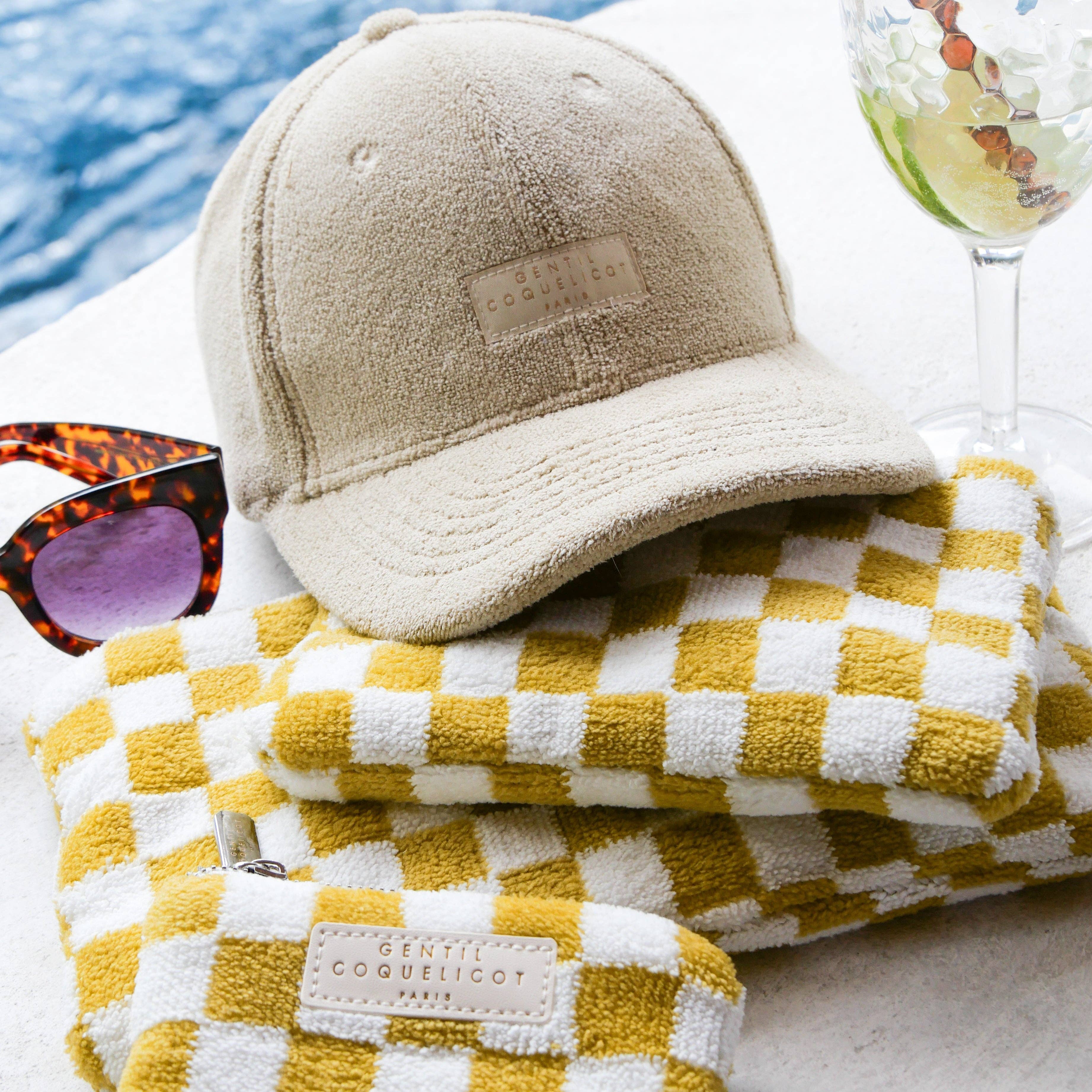 Gentil Coquelicot Paris - Wholesale Pouch - Women's - Checkered sponge pouch (3 colors)4