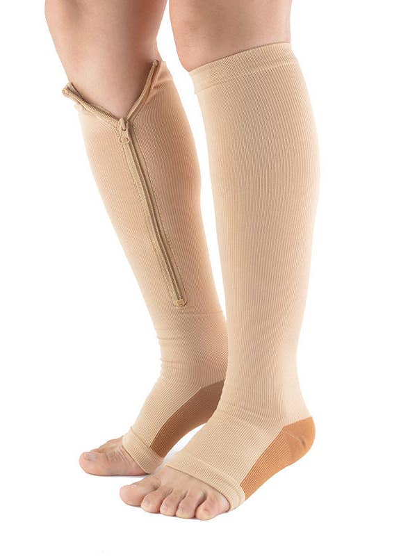 Zipper Compression Socks, Calf Knee High, Open Toe Support and other Purchase Wholesale compression. Free Returns & Net 60 Terms on Faire trending on Faire.