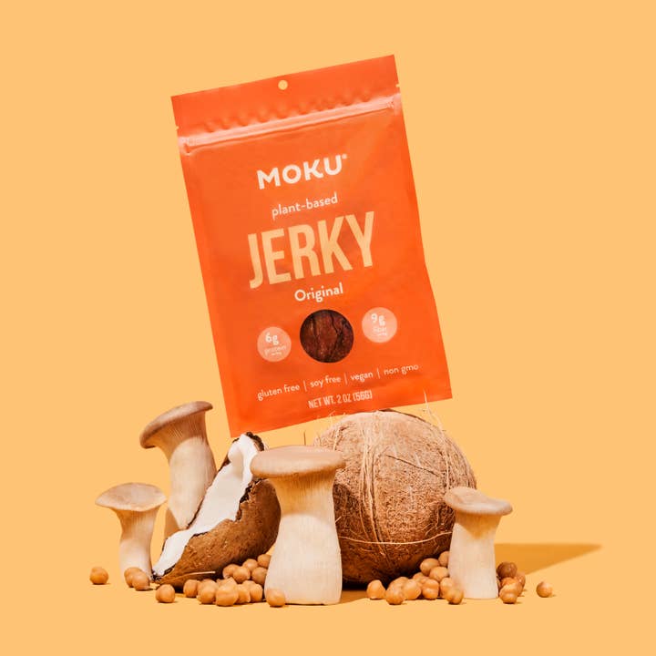 MOKU Mushroom Jerky, Original, 2oz and other Purchase Wholesale organic grass fed beef jerky. Free Returns & Net 60 Terms on Faire trending on Faire.