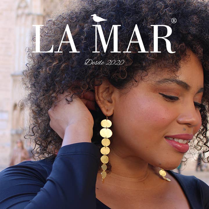 LA MAR - Wholesale Dangle Earrings - LARGE gold-plated earrings1
