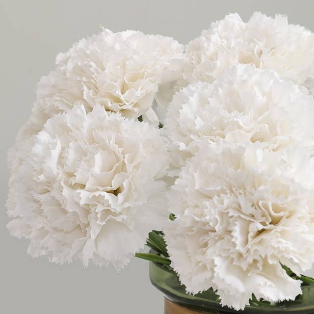 ACNITE(We cover U.S. import duties) - Vente Fleurs artificielles - Fleurs artificielles œillet rose réaliste 28 cm - Cadeau pour elle7